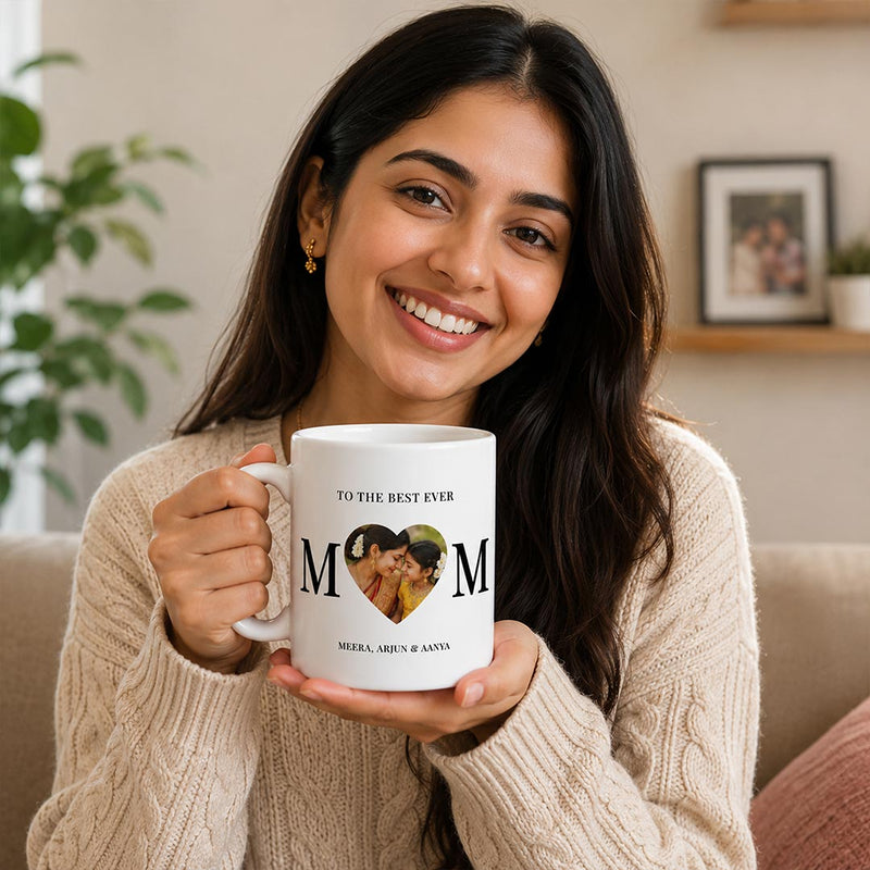 Personalized Family Photo Mug for Mom | Custom Coffee Mug with Family Names | Gift for Mother | Love Craft Gifts™