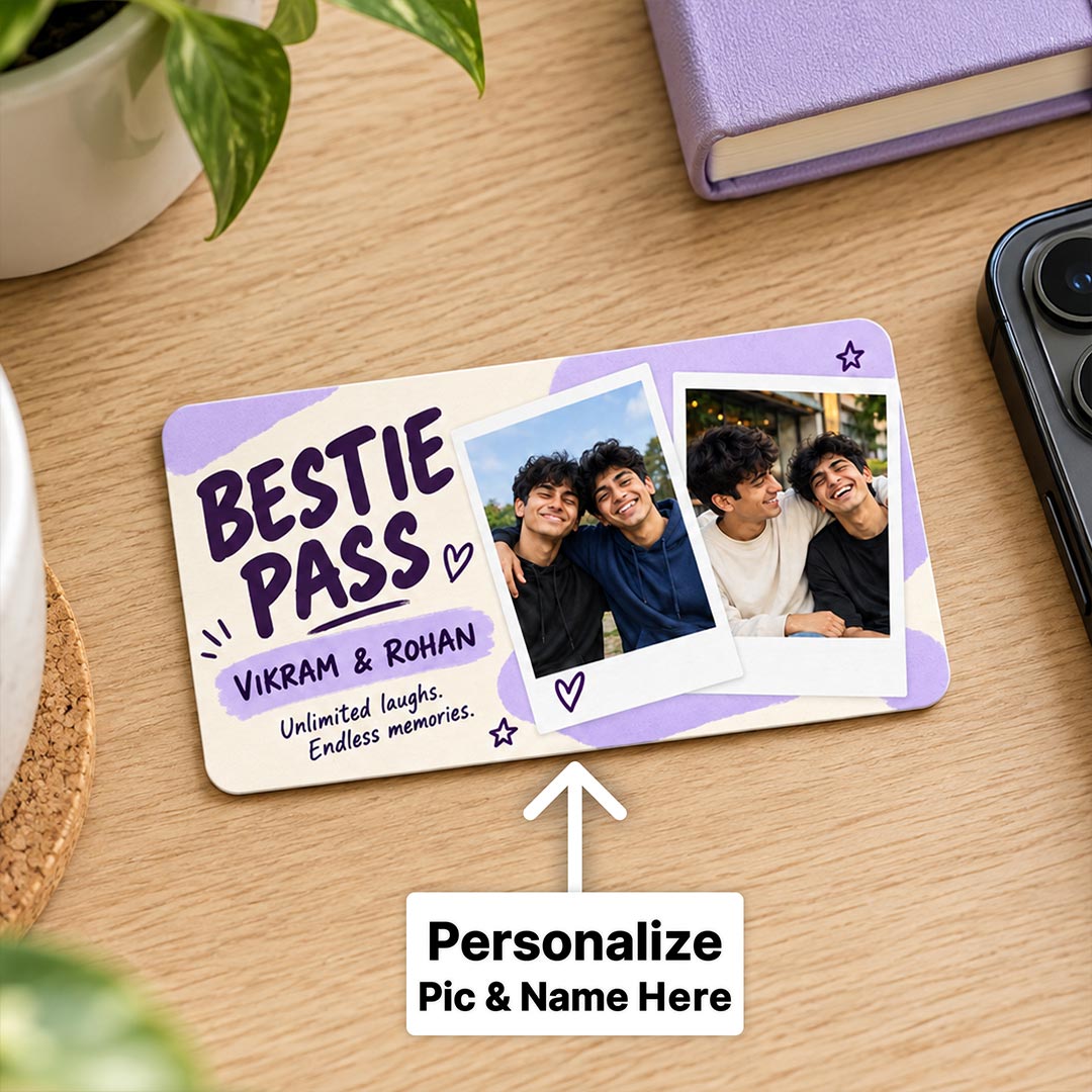 Personalized Friendship Card with 6 Photos | Love Craft Gifts™