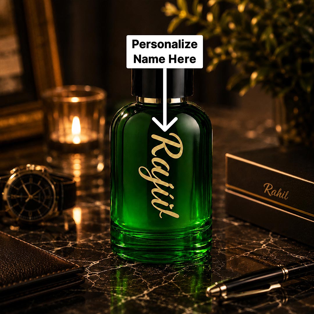 Personalized Gabru Intense Perfume | Custom Name Printed Bottle | Premium Men's Fragrance | Love Craft Gifts™