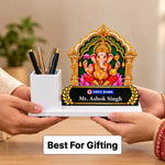 Personalized Ganesha Pen Stand for Clients & Employees | Diwali Gift