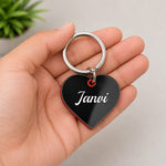 Personalized Heart Name Keychain Romantic Anniversary Gift for Couples | Love Craft Gifts™