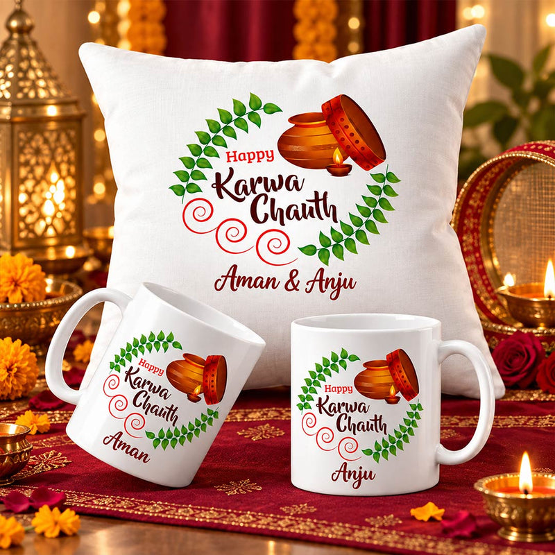 Personalized Karwa Chauth Gift for Husband & Wife | Love Craft Gifts™
