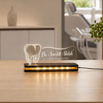 Personalized LED Name Plate for Orthodontist | Custom Doctor Nameplate