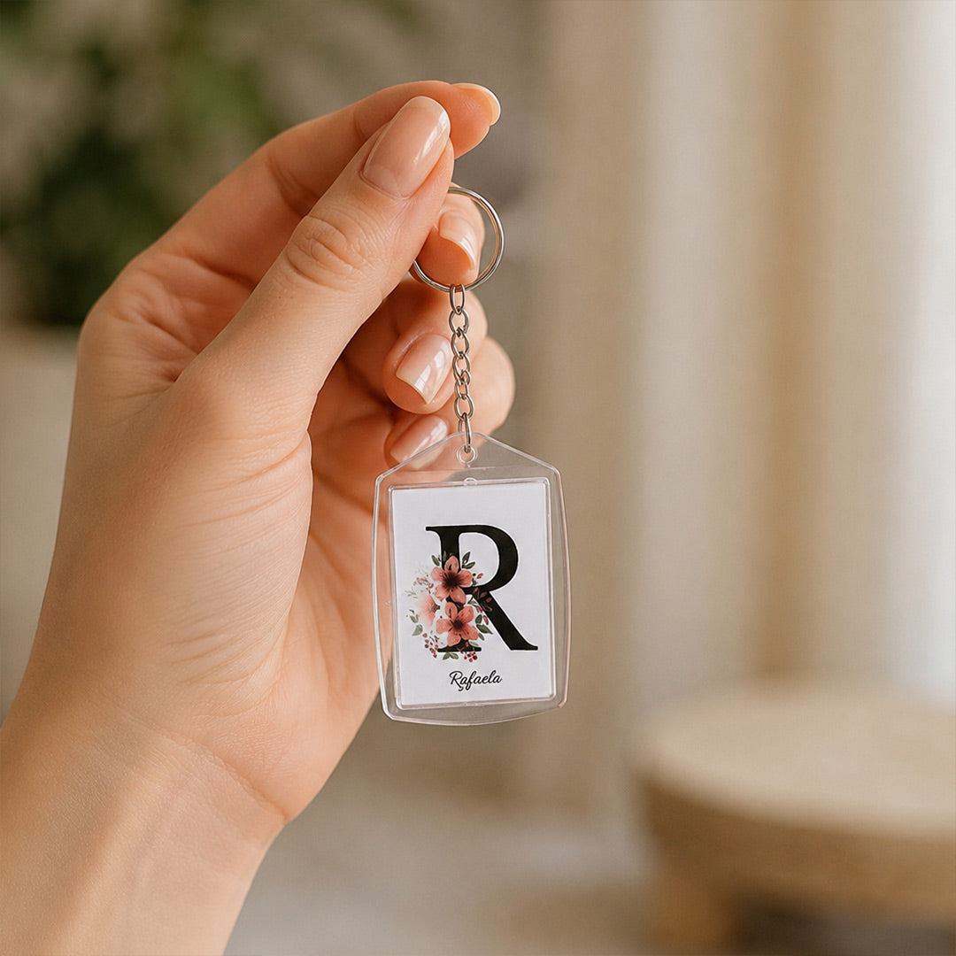 Personalized Letter Keyring with Name | Love Craft Gifts™