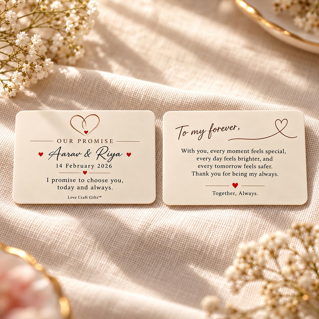 Personalized Love Promise Keepsake for Couples | Love Craft Gifts™