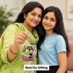 Personalized Mom Photo Keychain | Custom Acrylic Heart Keyring | Mother's Day Gift | Love Craft Gifts™