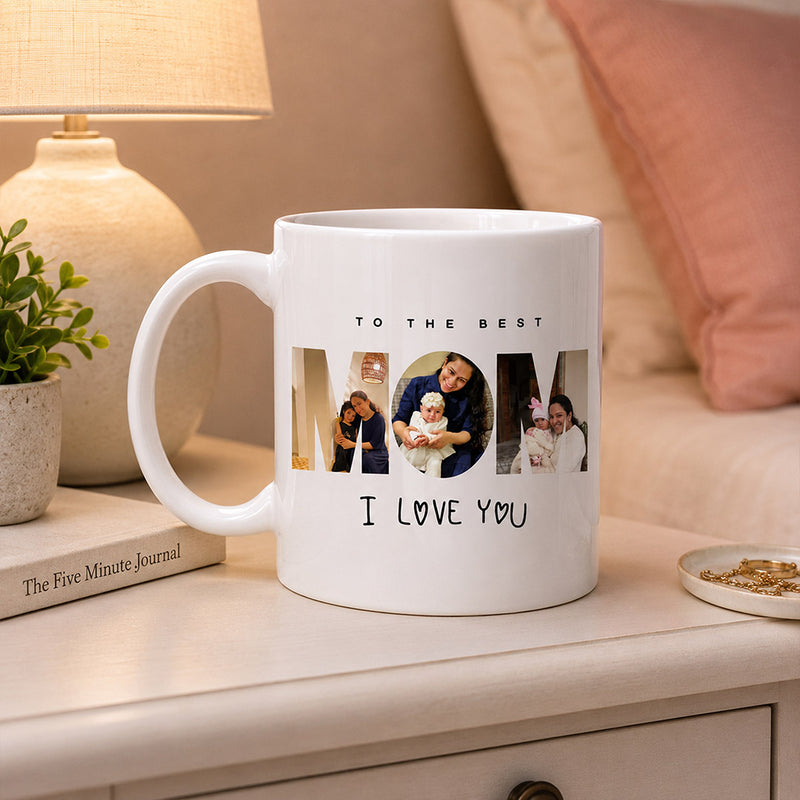 Personalized Mother's Day Photo Mug | Best Mom Ceramic Mug | 250 ml | Love Craft Gifts™