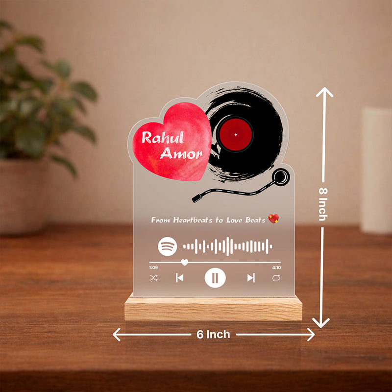 Personalized Music Acrylic Plaque | Spotify Song & Photo Gift | Love Craft Gifts™