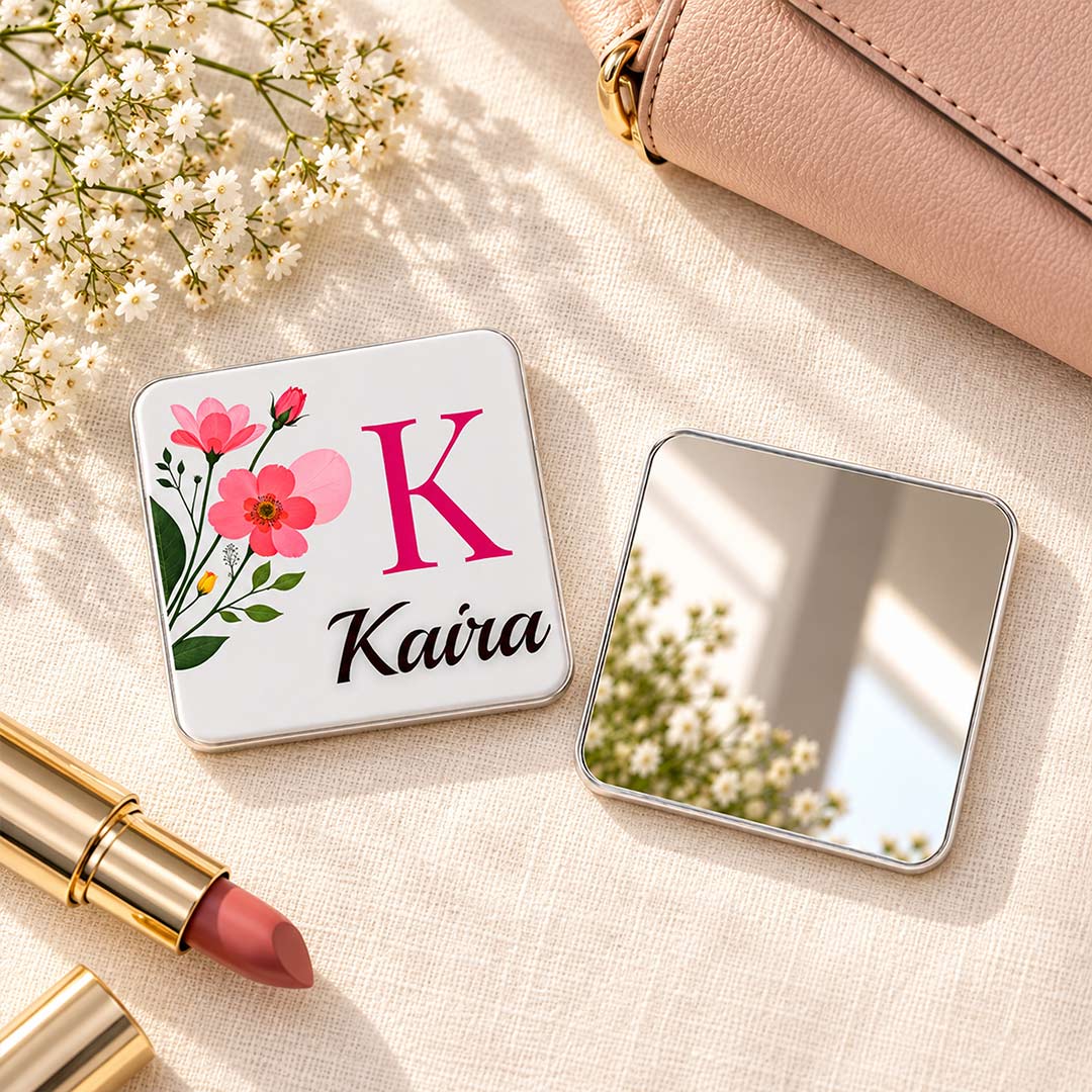 Personalized Name & Initial Acrylic Mirror | Love Craft Gifts™