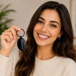 Personalized Name Oval Metal Keychain | Custom Black Keyring for Men & Women | Love Craft Gifts™