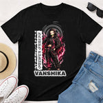 Personalized Nezuko Anime Name T-Shirt for Women – Custom Printed Black Tee | Love Craft Gifts