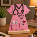 Personalized Nurse Appreciation Table Stand 6x7 Inch with Custom Name | Love Craft Gifts™