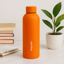 Custom Orange Matte Stainless Steel Water Bottle – 500ml