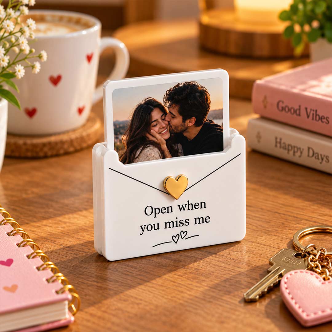 Personalized Photo Open When You Miss Me Keepsake for Couples | Love Craft Gifts™