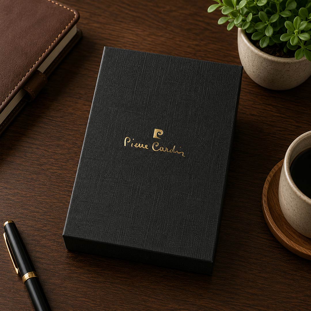 Personalized Pierre Cardin Black & Gold Pen Set