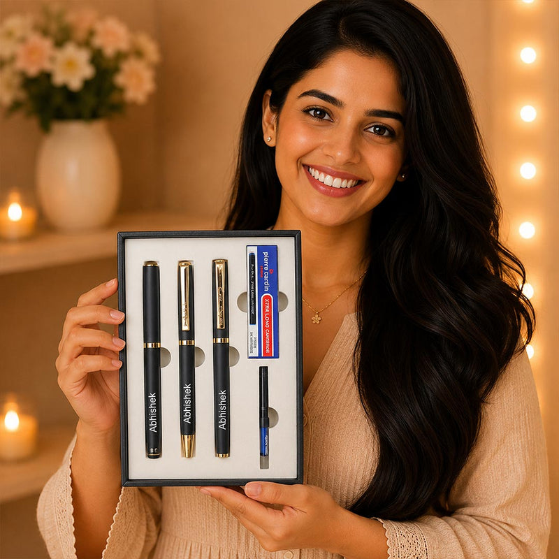 Personalized Pierre Cardin Golden Eye 3 Pen Gift Set