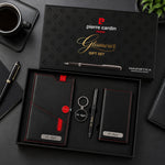 Personalized Pierre Cardin Organizer Gift Set | Premium Black Leather Accessories | Love Craft Gifts™