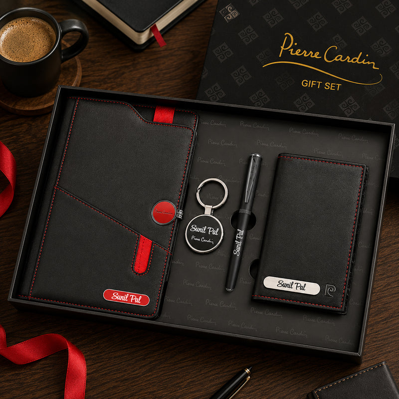Personalized Pierre Cardin Premium Executive Gift Set | Luxury Name Engraved Gift | Love Craft Gifts™