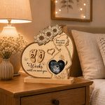Personalized Pregnancy Photo Stand | Custom Sonogram Picture Baby Countdown Keepsake for Mom-to-Be