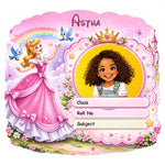 Personalized Princess Fairy Theme Kids Name Slips (2x3 Inch, 28 Stickers) – Custom Name & Photo School Labels | Love Craft Gifts