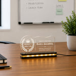 Personalized Product Director LED Desk Nameplate 6x8 Inch | Custom Corporate Office Gift | Love Craft Gifts™