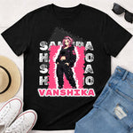 Personalized Sakura Haruno Anime Name T-Shirt for Women – Custom Printed Black Tee | Love Craft Gifts