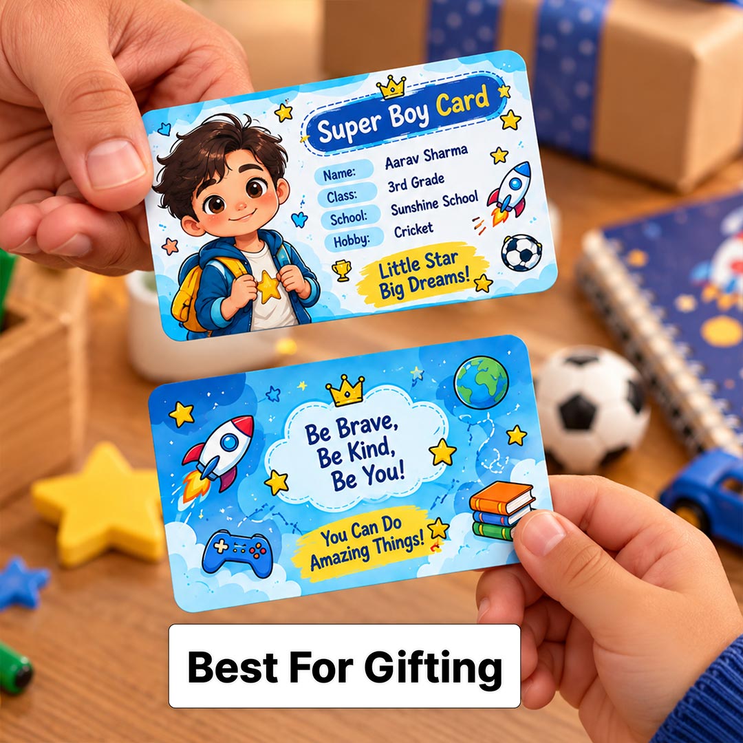 Personalized Super Boy & Super Girl Card | Love Craft Gifts™