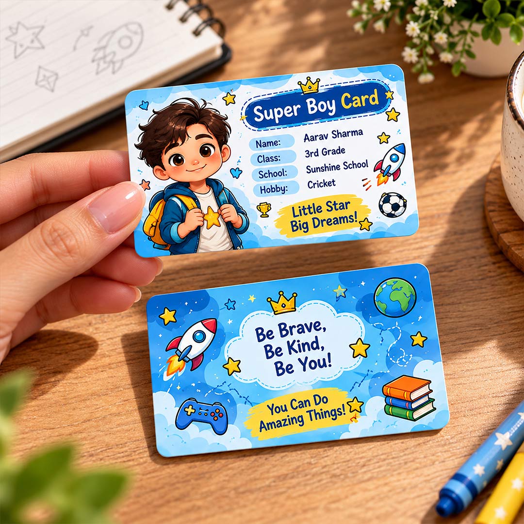 Personalized Super Girl Card for Kids | Love Craft Gifts™