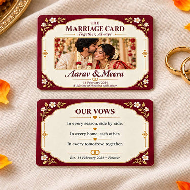 Personalized Wedding Vows Card | Love Craft Gifts™