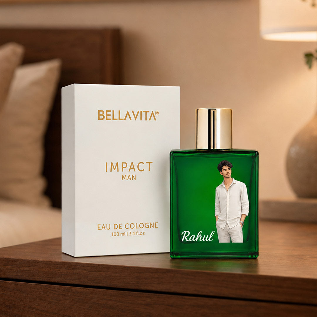 Personalized Woody Citrus Perfume with Custom Photo & Name | Love Craft Gifts™