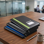 Personalized Worldone Leathrite Portfolio File for A4 & FC Size Documents (Black) | Love Craft Gifts