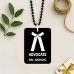 Personalized Advocate Car Hanging Ornament 3x2" | Custom Lawyer Name Rear View Mirror Accessory for Cars & Professional Gifts | Love Craft Gifts™