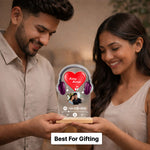 Personalized Spotify Headphone Acrylic Photo Frame 7 x 10 Inch | Custom Couple Music Plaque with Photo, Names & Favorite Song | Romantic Anniversary Gift for Boyfriend, Girlfriend, Husband & Wife | Love Craft Gifts™