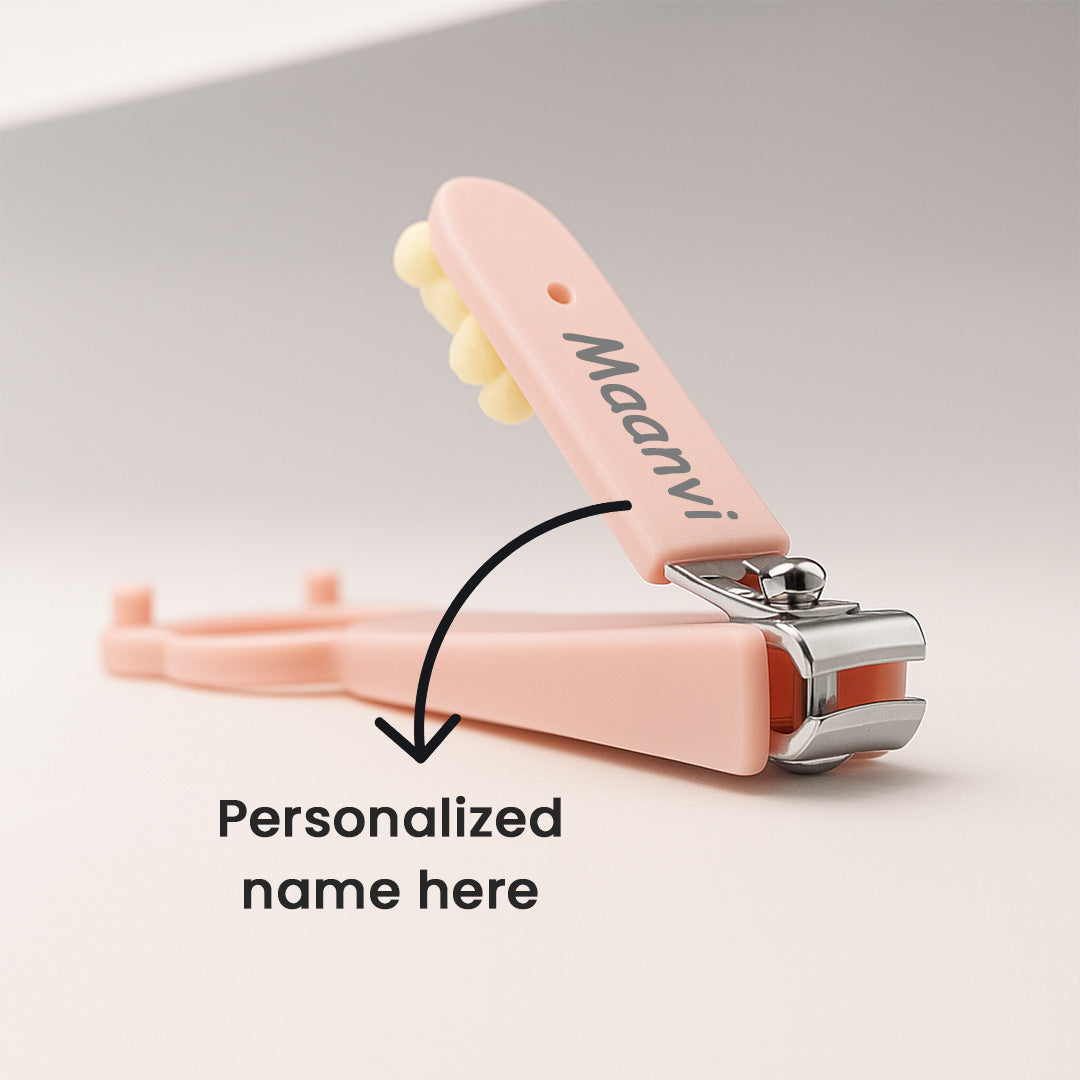 ersonalized Baby Nail Cutter – Pink | Custom Name | Safe for Newborns | Love Craft Gifts