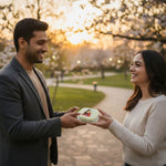 Personalized Square Bangle Box with Watercolor Art | Love Craft Gifts