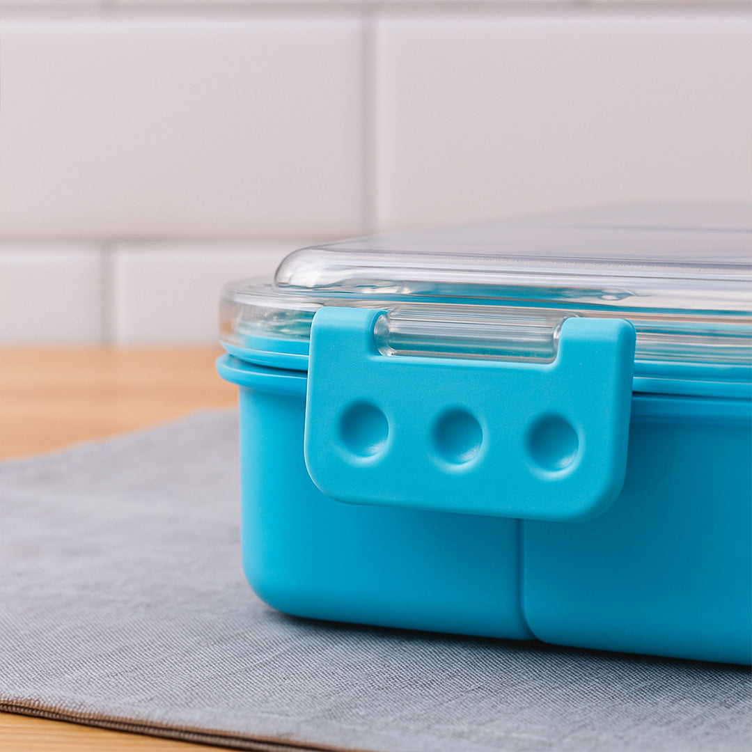 Personalized Blue Unicorn Lunchbox with Spoon & Container | Love Craft Gifts