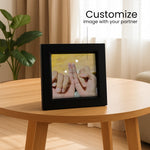 Personalized Couple Photo Frame – 4x4 Inch Square | Love Craft Gifts