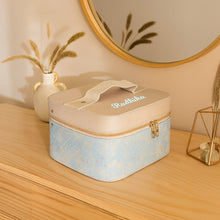 Personalized Blue & Beige Jewellery Storage Box