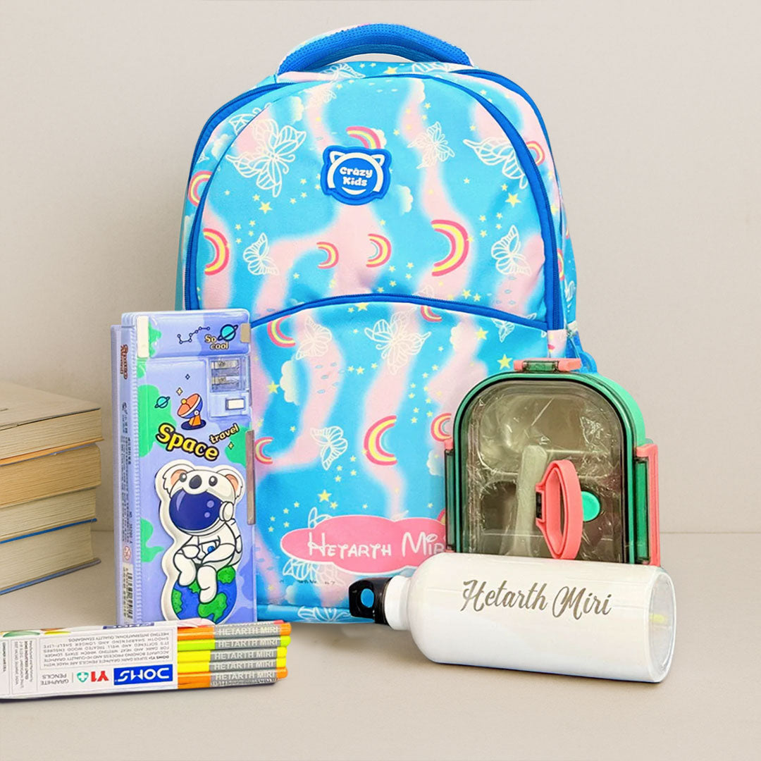 Personalized Space Theme School Combo Set for Kids | Love Craft Gifts