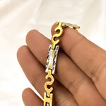 Personalized Designer Golden Chain Bracelet for Men | Love Craft Gifts