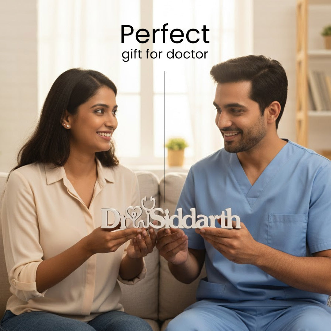 Personalized Doctor Name Desk Decor | Love Craft Gifts