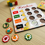 My Colour World – Personalized Kids Colour Learning Board (10×10″) | Love Craft Gifts