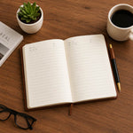 Personalized A5 PU Leather Executive Diary with Custom Name Plate | Premium Hardbound Journal Gift for Professionals, Students & Corporate Gifting - A5 | Love Craft Gifts™