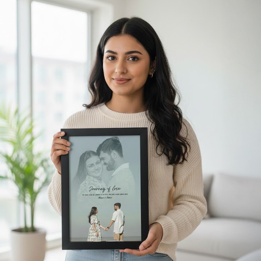 Personalized “Journey of Love” Couple Photo Frame | Love Craft Gifts