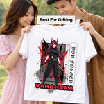 Personalized Demon Warrior Anime Name T-Shirt for Women – Custom Printed White Tee | Love Craft Gifts