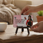 Personalized Photo & Message Mini Table Stand (7×4 Inch) | Love Craft Gifts