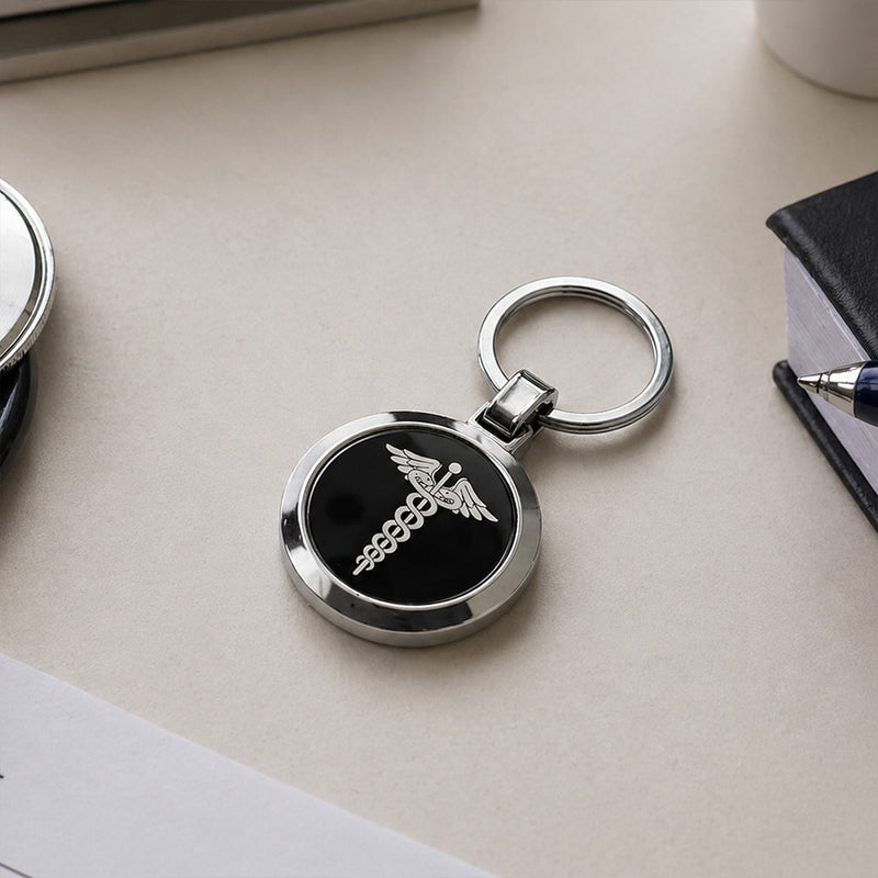 Personalized Doctor Metal Keychain with Custom Name – Premium Medical Professional Keyring Gift for Doctors & Healthcare Professionals (Standard Gift Size) | Love Craft Gifts™