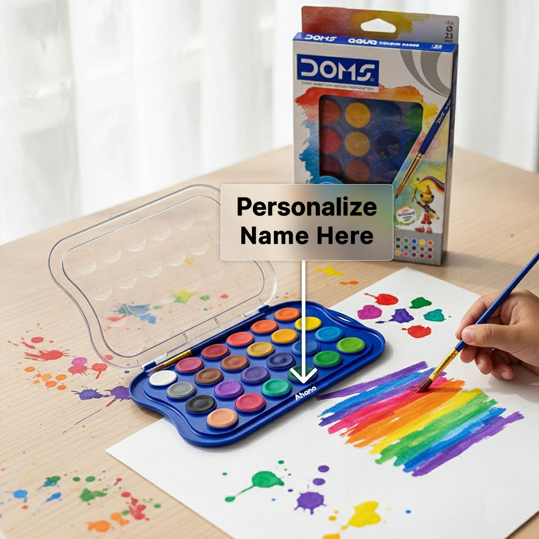 Personalized DOMS Aqua Colour Cakes – 24 Shades (30mm) | Love Craft Gifts
