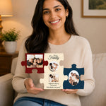 Personalized Family Puzzle Wooden Photo Frame Wall Décor | Custom Family Memory Gift for Parents, Couples & Home Decoration - 10x6" | Love Craft Gifts™