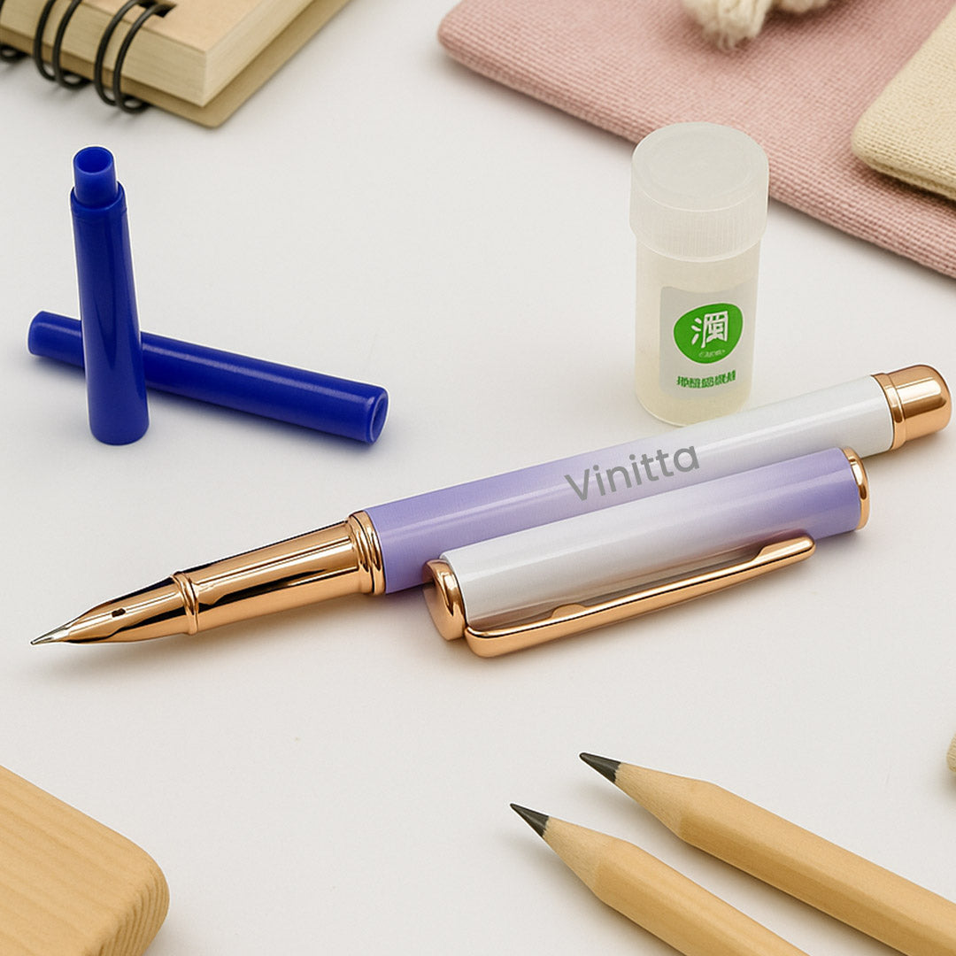 Personalized Fountain Pen Gift Set | Custom Name Engraved
